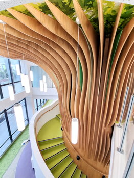 Supreme Master Joiner Award – Hlavná cena poroty za remeselnú dokonalosť - Schodisko vo Wellington Children's Hospital, Nový Zéland - s nátermi od OSMO