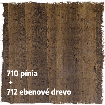 10g 710 pínia + 10g 712 ebenové drevo