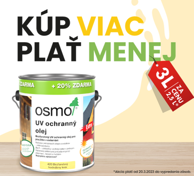 OSMO UV-OCHRANNÝ OLEJ 420 - AKCIA
