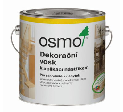 OSMO - Dekoračný biely krycí vosk na aplikáciu striekaním 3012