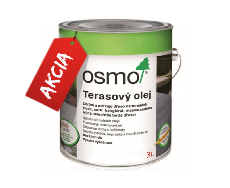 OSMO Terasový olej, 3 l AKCIA OSMO Terasový olej, 3 l AKCIA
