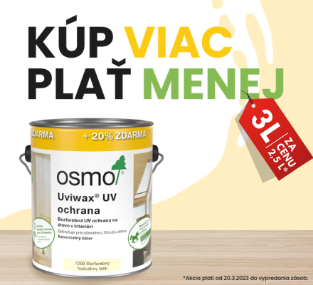 OSMO UVIWAX® UV OCHRANA - AKCIA