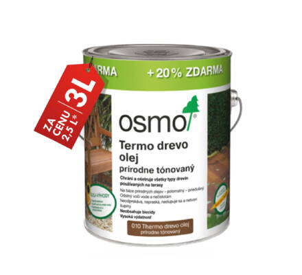 OSMO - TERASOVÝ OLEJ - AKCIA 3 l za cenu 2,5 l